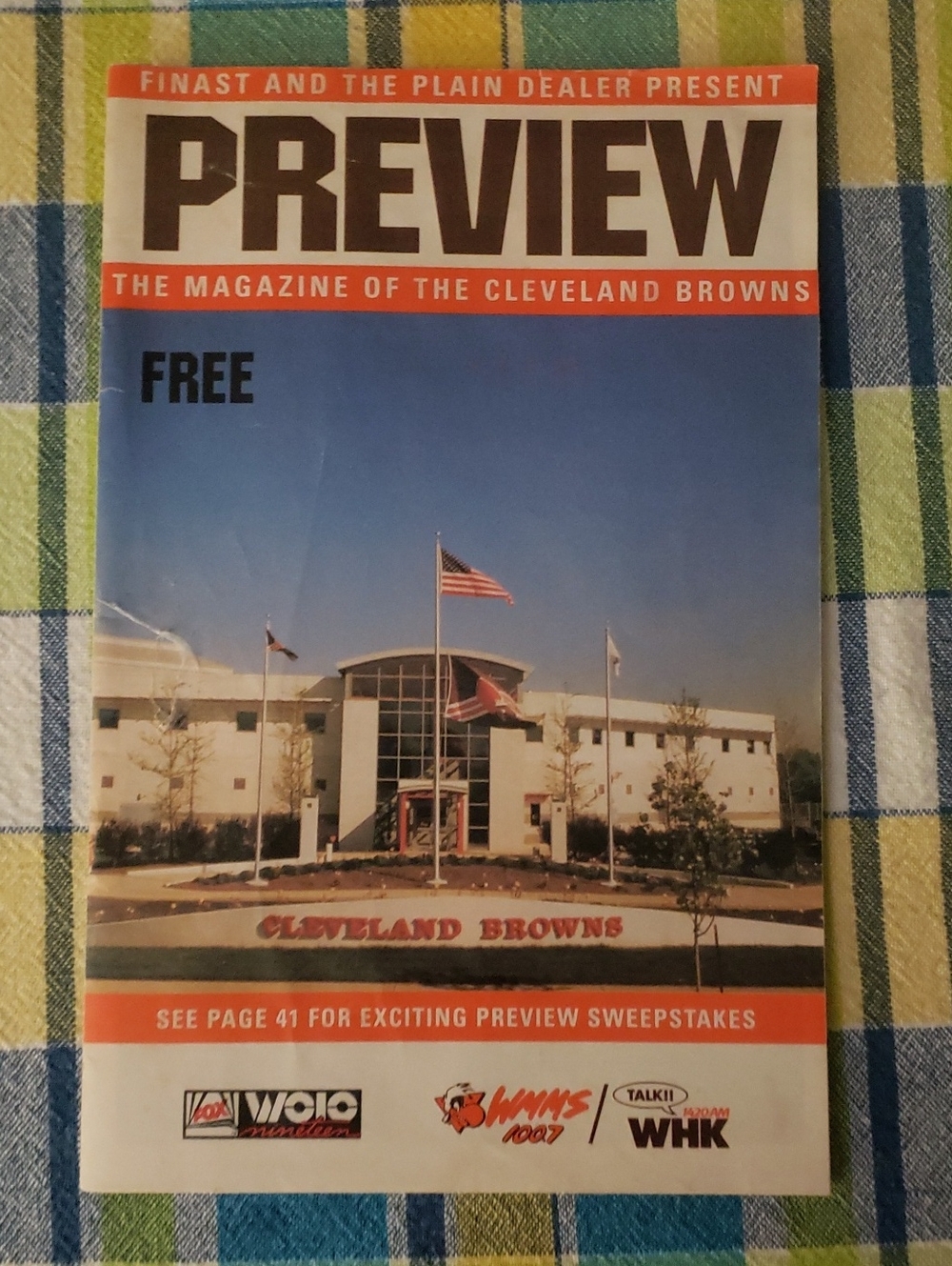 1993 Cleveland Browns PLAIN DEALER Preview Booklet